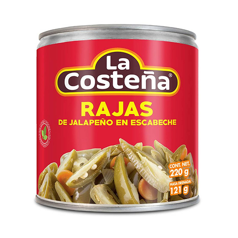 Skivade jalapeño chili, La Costeña, 220g