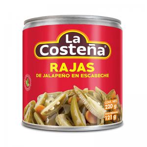 Skivade jalapeño chili, La Costeña, 220g
