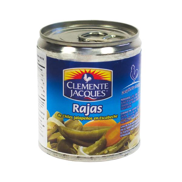 Rajas Verdes (jalapeño en tiras), Clemente Jacques, 220 g