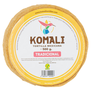 Tortillas de maíz Komali 15cm -  (20 tortillas por bolsa)