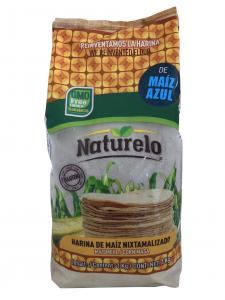Blå majsmjöl för tortillas, Naturelo, 1 kg, best before 25-11-25