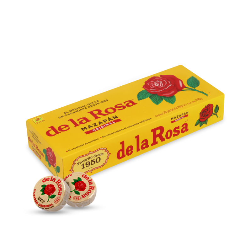 Mazapán Mexicano "De la Rosa", caja con 30 uns
