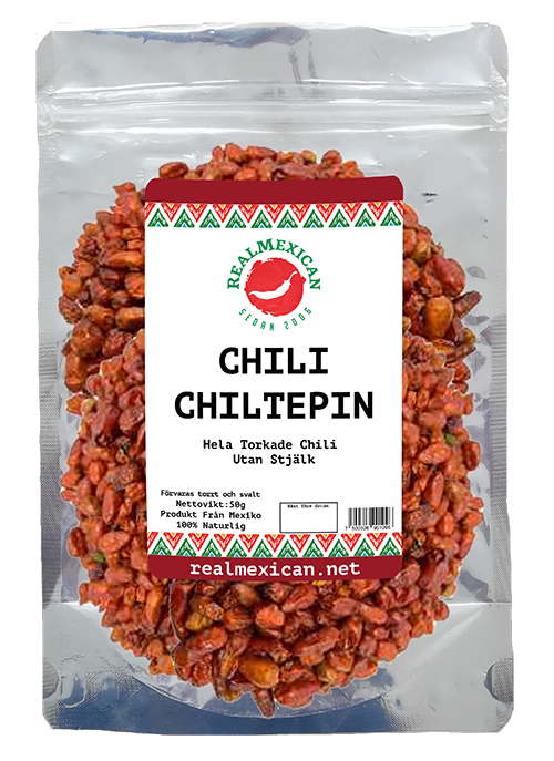 Torkade Chiltepin, RealMexican, 50g. (Best before 01/06/23)