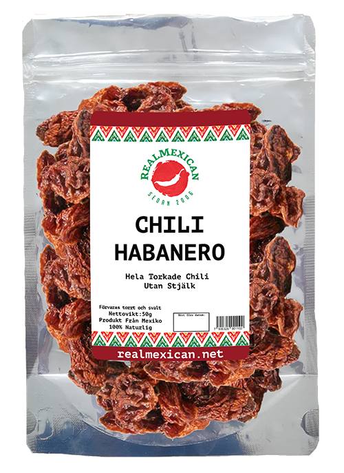 Torkade Habanero, RealMexican, 50g (Best before 01/06/23)