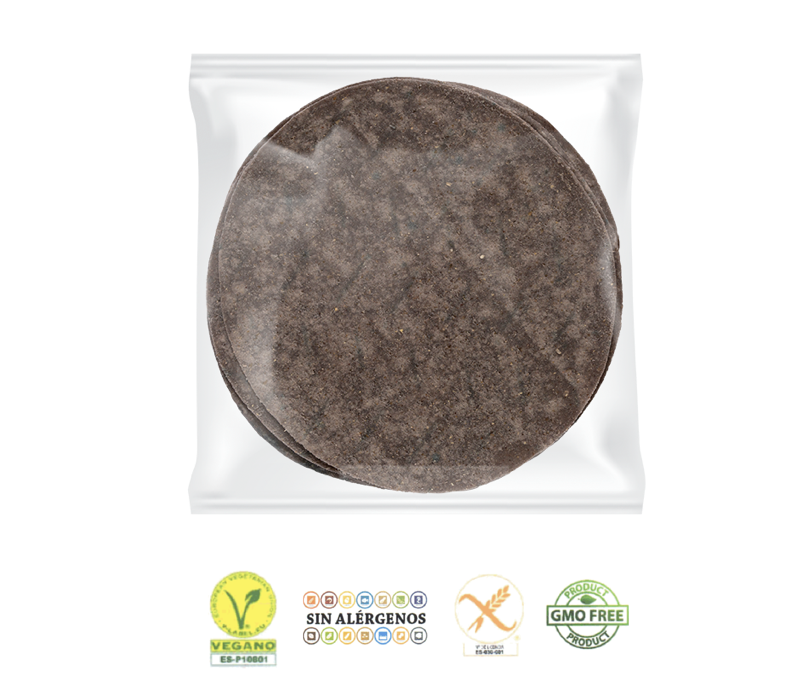 Blue-corn Glutenfree Tortillas, 15 cm diameter
