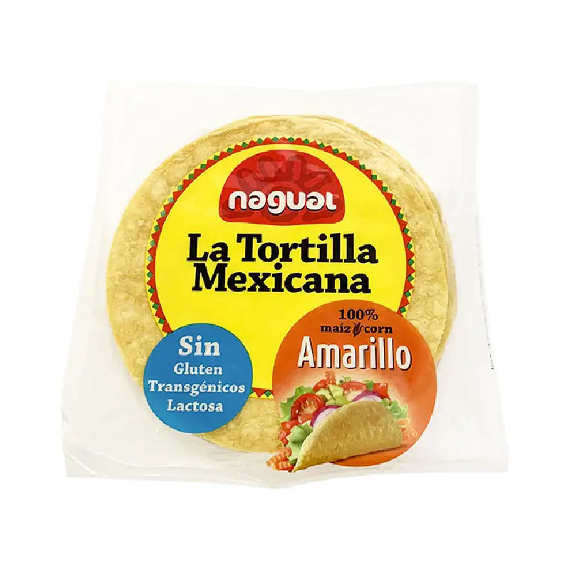 Tortillas de maíz amarillo, Nagual, 10 cm