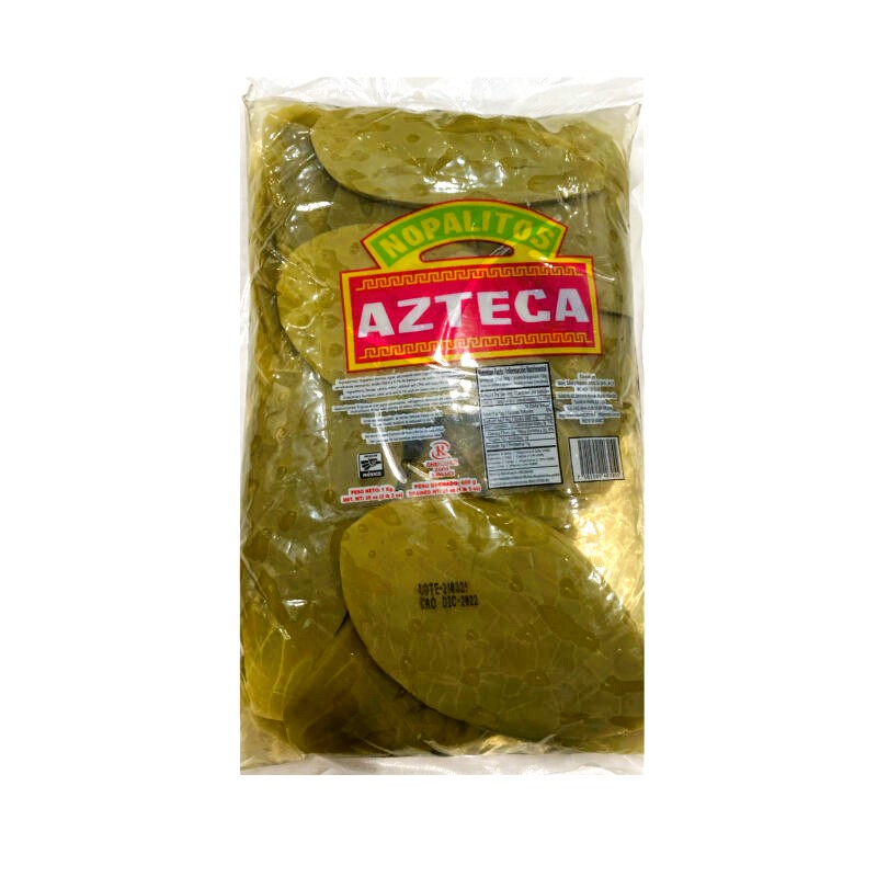 Hela Nopal/kaktus blad, mexikansk inlagd grönsak, AZTECA, 1kg (BBF 12/2023)