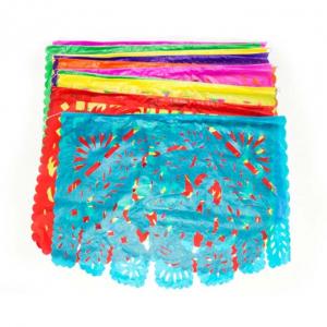 Papel picado  colores diversos, 50 mts