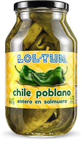 Chiles Poblanos, 940g, Lol-Tun