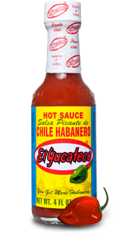 Salsa de Habanero roja, El Yucateco, 120 ml