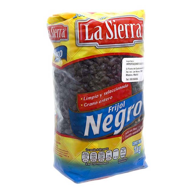 Frijoles negros secos, La Sierra, 1 kg