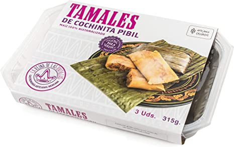 Tamal de cochinita pibil, Reina de las Tortillas, 315 g (3 unidades)