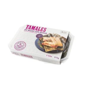 Tamal filled with jalapeño slices and cheese, Reina de las Tortillas, 325 g (3 units), best before 17-10-25