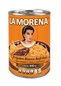 Black refried beans with jalapeno, La Morena, 440 g