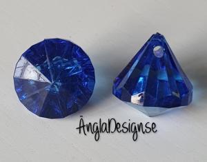 Prisma liten "Änglakropp" blå i acryl 1st