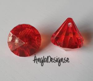 Prisma liten "Änglakropp" ljus röd i acryl 1st
