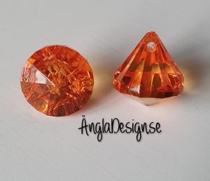 Prisma liten "Änglakropp" mörk orange i acryl 1st