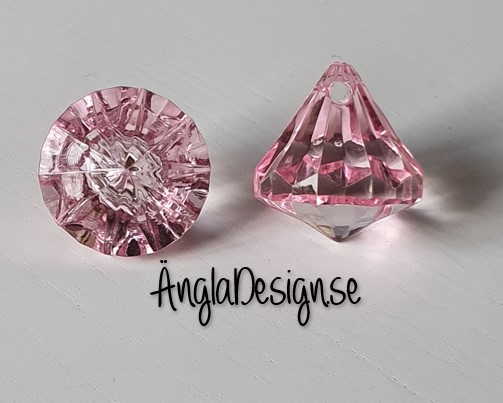 Prisma liten "Änglakropp" rosa i acryl 1st