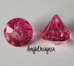 Prisma liten "Änglakropp" stark rosa i acryl 1st