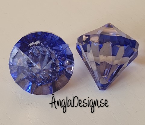 Prisma mellan "Änglakropp" blå i acryl 1st