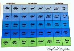 Färdigt textark för 14mm, älskad pappa/morfar farfar osv, 1 ark