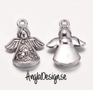 Berlock Ängel keltiskt mönster antiksilver, 3-pack