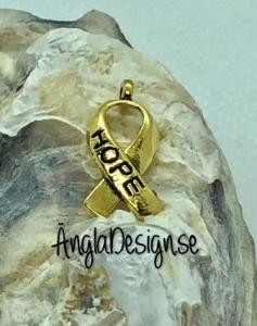 Berlock "hope" antikguld, 10-pack