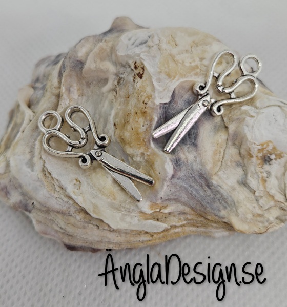 Berlock sax, antiksilver, 5-pack