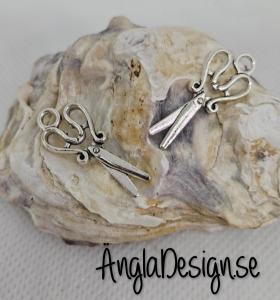 Berlock sax, antiksilver, 5-pack