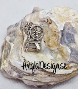 Berlock spinnrock, antiksilver, 1-pack