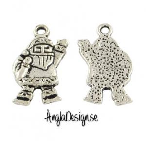 Berlock Tomte, antiksilver, 3-pack