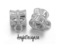 Berlockhållare X platina , 10-pack