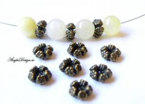 Mellandel blomkrans brons, 20-pack