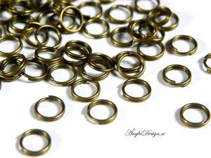 Splitringar brons 8mm, 50-pack