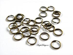 Splitringar brons 10mm, 50-pack
