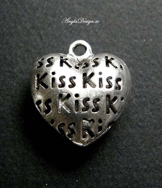 Hänge hjärta "KISS" , 1st