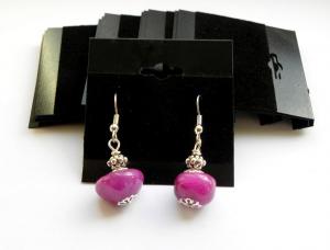 STORPACK Örhängeskartor, svarta, 50-pack