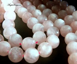 Rosenkvarts rund 12mm, 10-pack