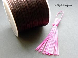 Nylontråd 1mm, mörk brun , 3 meter