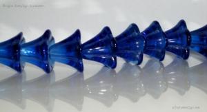 Änglakjol/blomma, midnattsblå, glas, 5-pack