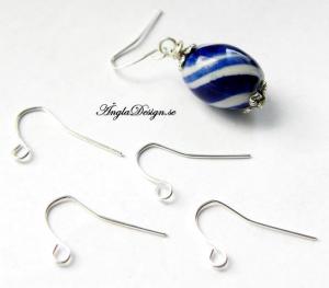 Örkrokar, stilren, ljust silver, 20-pack