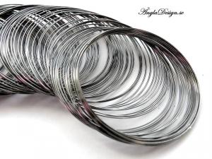 Memorywire gunmetal/svart för armband, 10 varv