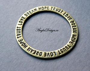 Ring med ord, brons, 35mm, 1st