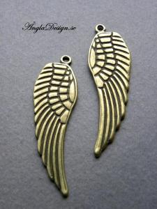 Berlock vinge, 5cm, brons, 1st