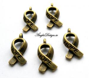 Berlock "hope" brons, 10-pack