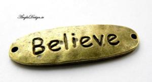 Connector " believe" brons, 2st
