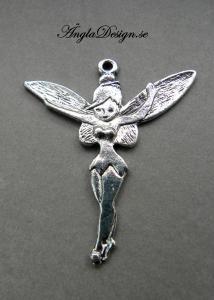 Hänge tingeling/älva 51mm antiksilver, 1-pack