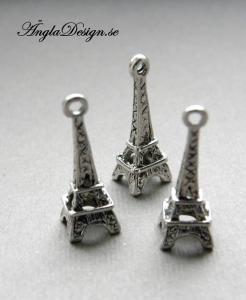 Berlock, Eiffeltornet antiksilver, 1-pack