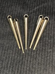 Hänge spike antikguld, 5-pack