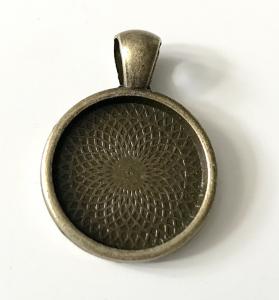 Ramberlock slät stilren brons, för 20mm, 1st